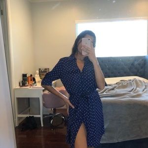 Express Navy/Anchor Luncheon Dress - Worn once